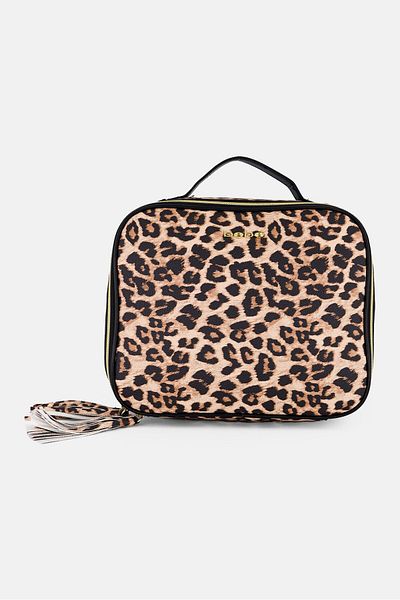 Bebe Women Animal Print Cosmetic Bag, Multicolor