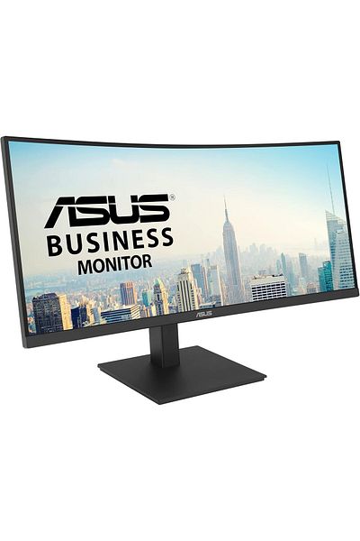 ASUS VA34VCPSN 34 Inch Curved Monitor, 3440 x 1440, 1500R, Frameless, Black LCD