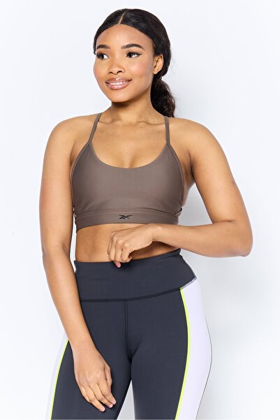 Reebok Women Lightly Padded Training Sports Bra, Dark Olive
