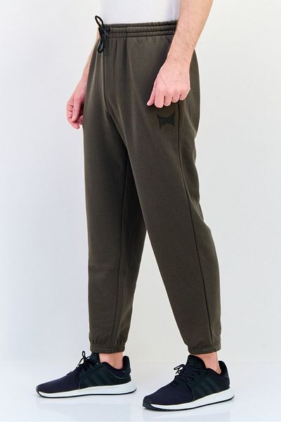 Tapout Men Sportswear Fit Brand Logo Training Track Pants, Olive