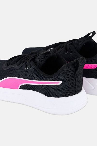 Puma Kids Boy Resolve Modern Lace Up Running Shoes, Black