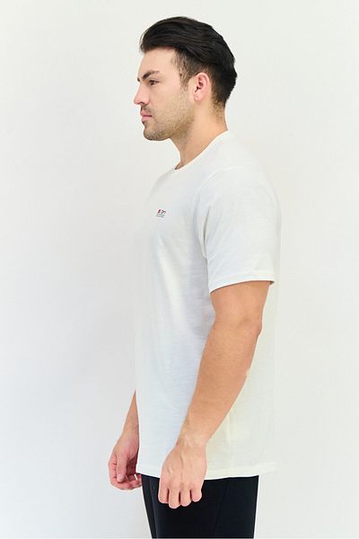 RBX Men Sportswear Fit Short Sleeve Outdoor T-shirt, Off White