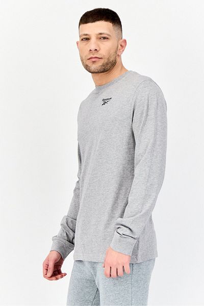 Reebok Men Sportswear Fit Long Sleeve Outdoor T-shirt, Grey Heather