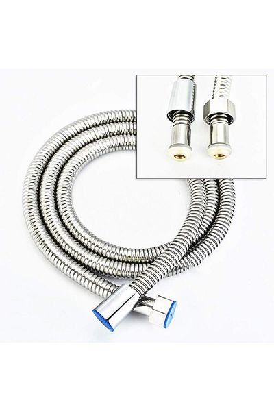 STOREMAX Ezg 2 Meter Shower Hose Pipe Stainless Steel Replacement Anti Zinc Hello Flow Double Interlock Shower Hort