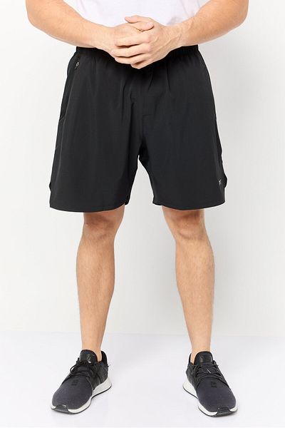 Reebok شورت تدريب رياضي للرجال، أسود