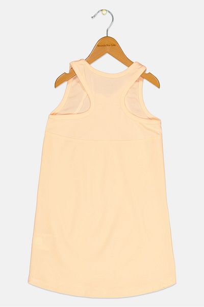 Reebok Kids Girl Brand Logo Sleeveless Tank Top, Peach
