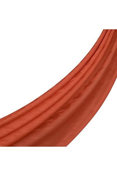 ipekevi Four Seasons Houndstooth Patterned Monogram Shawl 04390-Orange