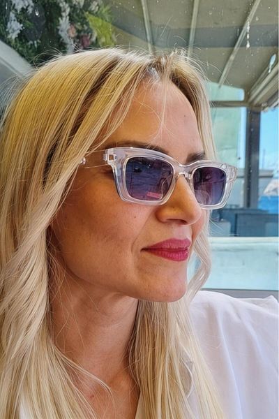 Uniquetrenders Women's Celine Rectangular Thick Framed Retro Model Sunglasses