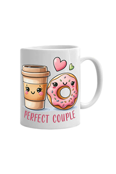 OEM Cană albă personalizată Perfect Couple Model 2, INOVATIX®. 330ml