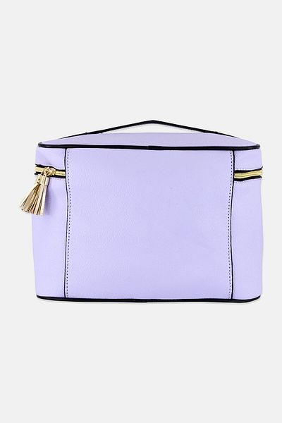 Bebe Women Brand Logo Cosmetics Bag, Light Purple