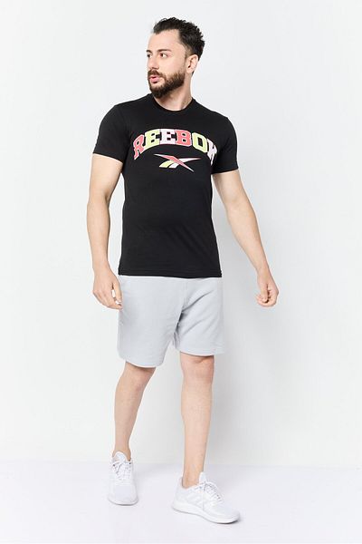 Reebok Men Sportwear Fit Short Sleeve Outdoor T-shirt, Black