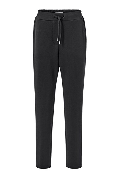 Tchibo Women Regular Fit Solid Jogger Pants, Black