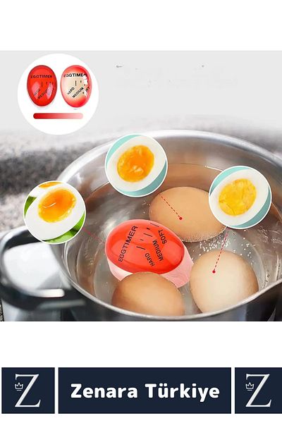 Zenara Premium Non-Burning Non-Melting Egg Cooking Level with 3 Different Timers Egg Timer