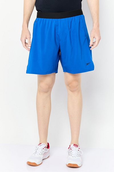 Reebok شورت تدريب رياضي رجالي 7 Inseam Speed ​​3,0، أزرق