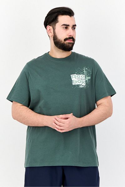 Reebok Men Sportswear Fit Short Sleeve Outdoor T-shirt, Green