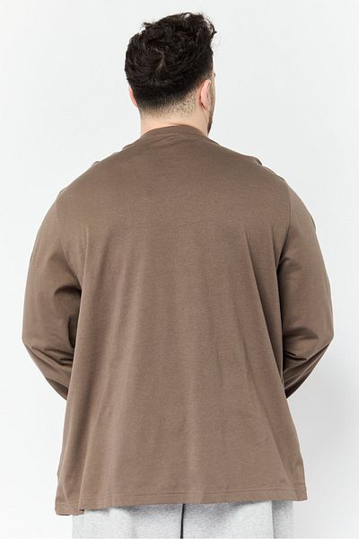 Reebok Men Sportswear Fit Long Sleeve Outdoor T-shirt, Dark Grey