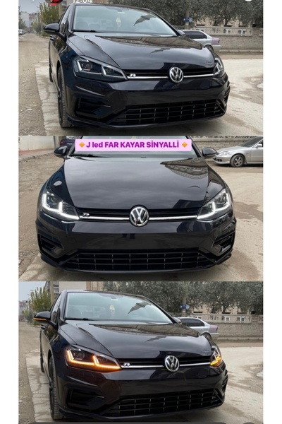 Bosch Golf 7 j far golf 7 - 7.5 led far golf 2012-2017 led far Animasyonlu Kayan sinyalli