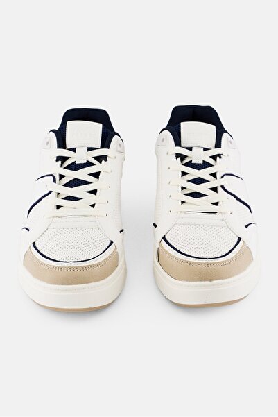 RBX Men Brand Logo Lace Up Outdoor Shoes, Off-White