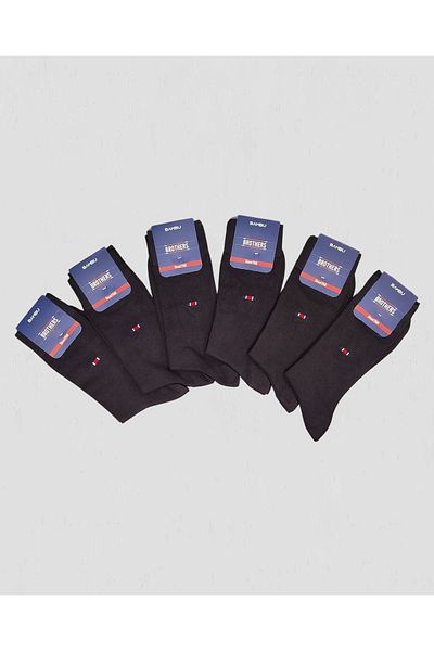 Brothers Bamboo 6-Piece Long Socket Perfume Scented Socks (B29.251.108N- Anthracite)