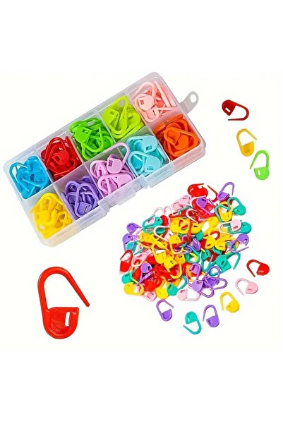 yiğit aksesuar 50 Adet Kutulu Plastik Çengelli Iğne Seti