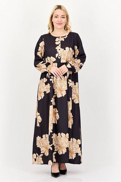 Kathy Ireland Women Floral Print Maxi Dress, Multicolor