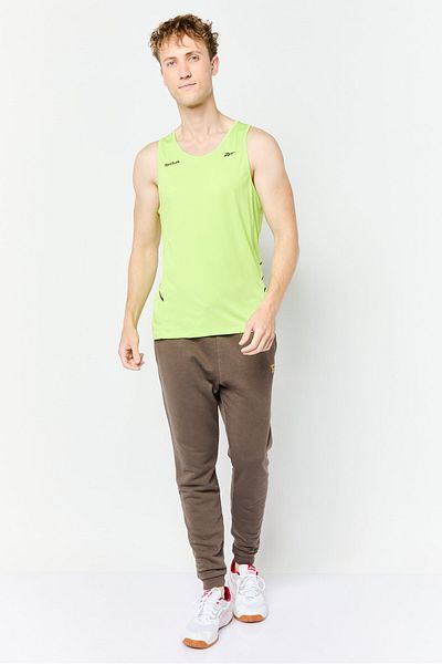 Reebok Men Sportswear Fit Sleeveless Training Tank Top, Lime