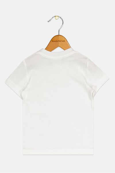 DSquared2 Toddlers Boy Crew Neck Short Sleeve Brand Logo T-shirt, White