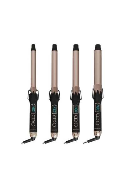 rebune مكواة تجعيد الشعر متعددة الأحجام من ريبيون مع شاشة رقمية وتسخين سريع