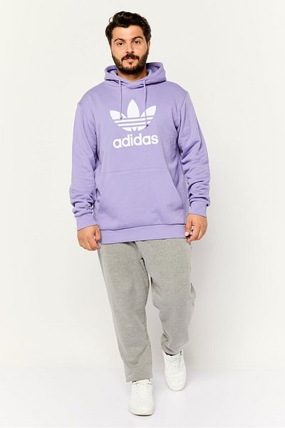 adidas Men Sportswear Fit Long Sleeves Outdoor Sweatshirt, Purple