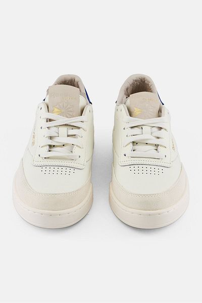Reebok حذاء تنس نسائي من Club C Clean Lace Up، أبيض