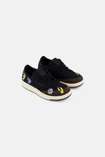Reebok Kids Boy Club Lace Up Tennis Shoes, Black