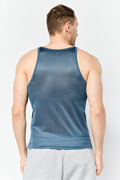 Reebok Men Sportswear Fit Sleeveless Training Vest, Slate Blue