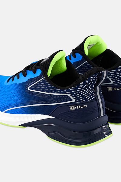 RBX Men Brand Logo Lace Up Running Shoes, Blue