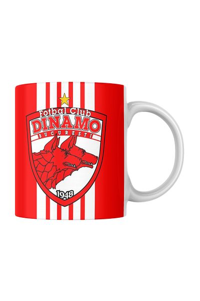 OEM Cană albă personalizată „Dinamo”, INOVATIX®. 330ml