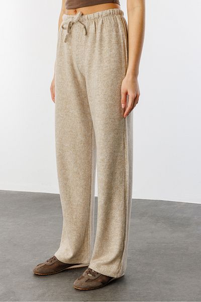 GENIUS STORE Yumoş Loose Knitted Women's Trousers Kinted-Pants