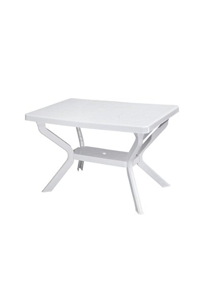 Omnipazar MT-GF240 Prma Roccia Plastik Dikdörtgen Bahçe Balkon Masa 70x110 cm