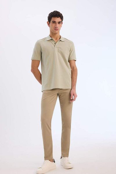 DeFacto New Season Summer Gabardine Chino Canvas Trousers Slim Fit Slim Fit Skinny Leg Pocket