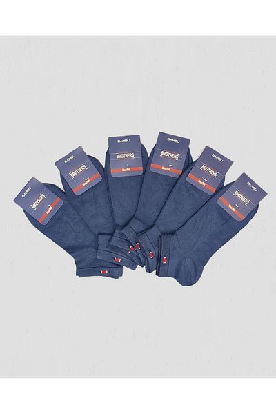 Brothers Комплект от 6 бамбукови чорапи с парфюм (B29.251.106N-индигово синьо)