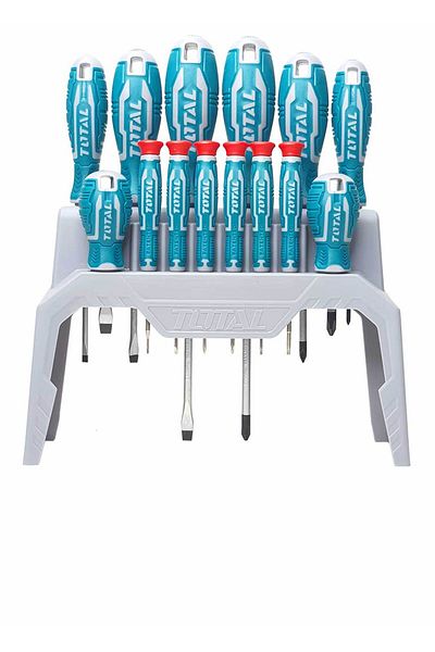 TOTAL 14 Pcs screwdriver and precision screwdriver set - THT250614