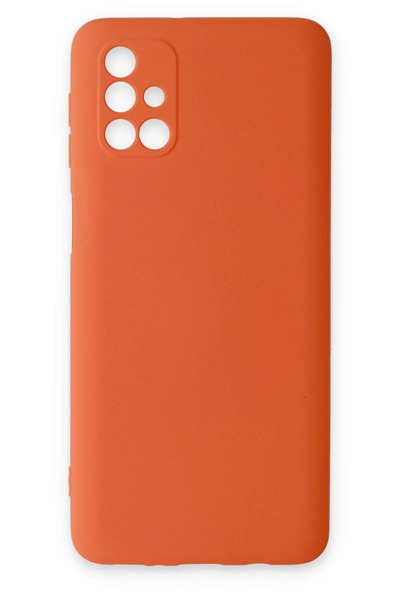 NewFace حافظة سامسونج جالاكسي M31S نانو من الداخل سيليكون مخملي - برتقالي 149...
