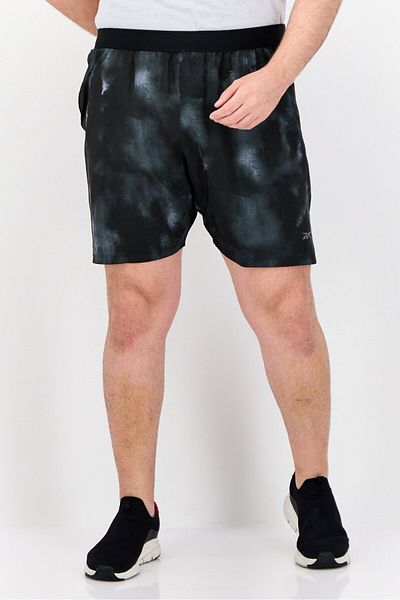 Reebok شورت تدريب رياضي للرجال، أسود