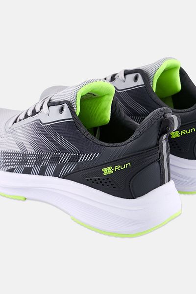 RBX Men Brand Logo Lace Up Training Shoes, Grey