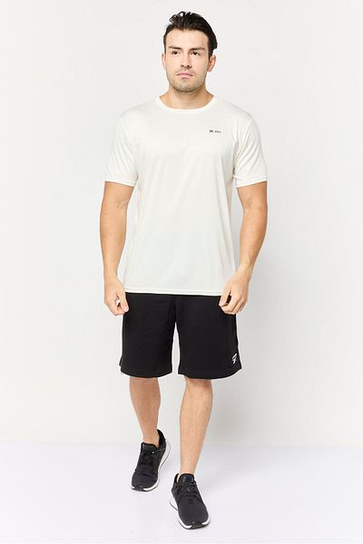 RBX Men Sportswear Fit Short Sleeve Training T Shirt, Off White