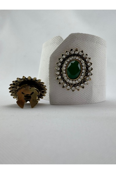 Zaim Aksesuar Büyük Taşlı Çiçek Düğme