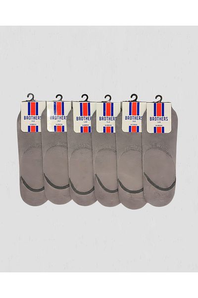 Brothers Bamboo 6-Piece Ballerina Silicone Supported Perfume Scented Socks (B29.251.107N- Gray)