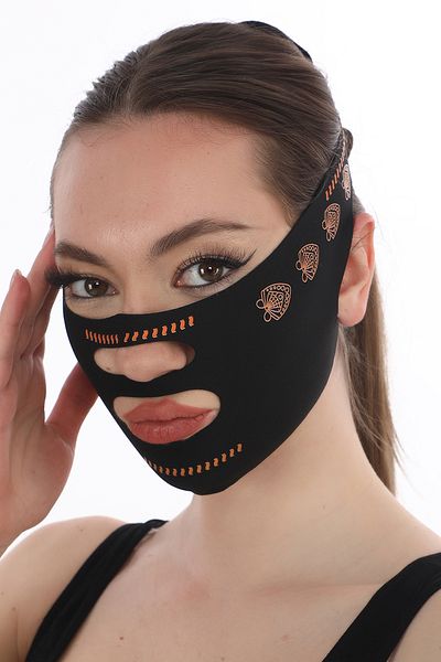 SAUNA SUIT Face Corset - Chin Chin Retractor, Facial Liposuction Breathable Belt
