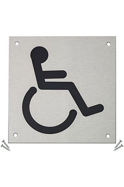Generic لافتة باب Fire Door Guru® - مربعة مقاس 150 × 150 مم - لافتة أمان من الفولاذ المقاوم للصدأ - مثبتات متضمنة (Di