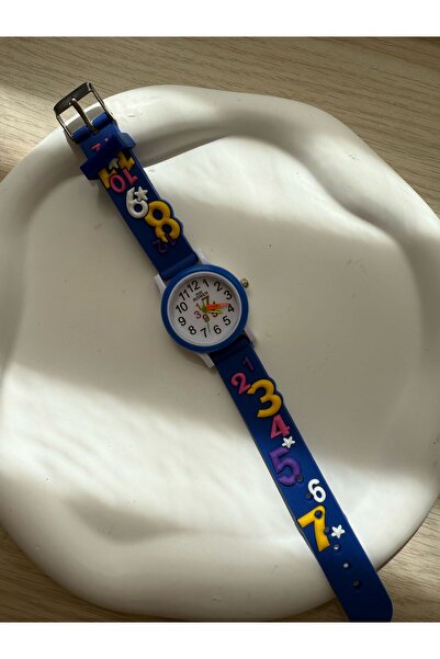 rubsey Çocuk Kol Saati Mavi Sayı Desenli