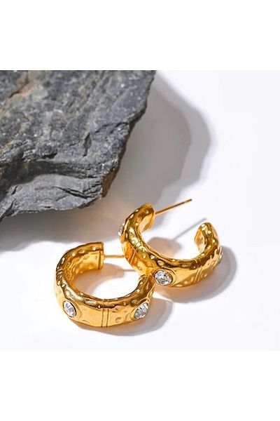 SIC MODA Elegant Stainless Steel Earrings Sic Moda 5802A