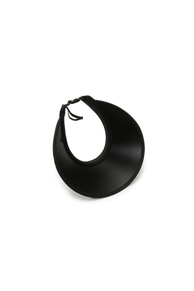 layfhex Wide Brim Visor Cap Hat Uv Protective Visor Beach Hat Black